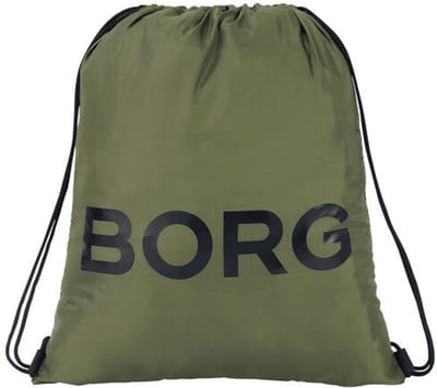 Björn Borg Gymtas Kinderen Rugzak Tas met Touwtjes Zwemtas - Donkergroen - 100% Gerecycled Polyester