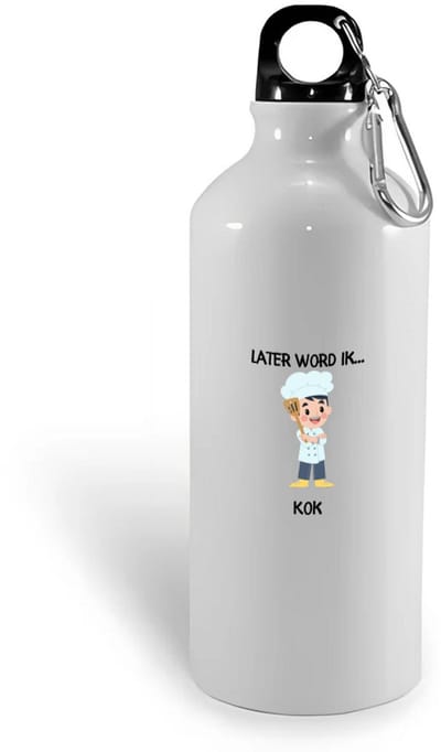 Hacebo® - Later word ik kok waterfles - Kok - Chefkoks - chef - keukenmeester - horeca - water fles - 400ML