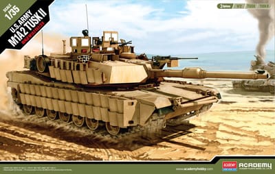 Academy Modelbouwpakket Militaire voertuigen - 13298 US Army M1A2 TUSK II Abrams - Amerikaanse Tank Plastic - 1:35 - Modelbouw