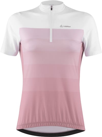 Loeffler fietsshirt korte mouwen W Bike Jersey HZ Rainbow Mid Rosanne - Roze