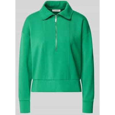 sweatshirt met platte kraag