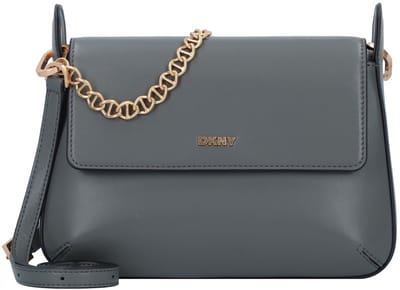 DKNY Belen Schoudertas Leer 26 cm - Dames - dark gray
