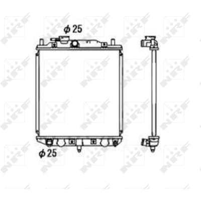 Radiator, motorkoeling NRF 53673