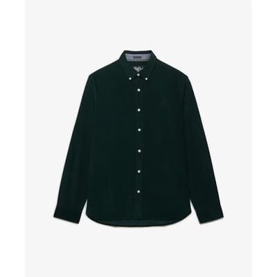 Superdry Overhemd Classic Needle Cord Shirt M4011044a A7h Eagle Green Mannen Maat - S