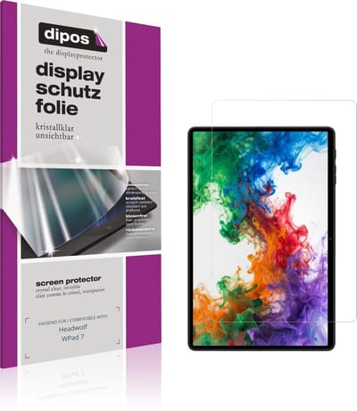 dipos – 2x Beschermfolie geschikt voor Headwolf WPad 7 | Krasbestendige & heldere Screenprotector Ultra-Thin