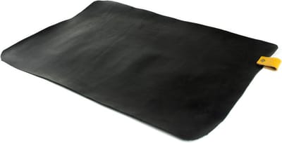 YAKINIKU Shichirin Tafelbeschermer - Leer - Zwart - 70x50 cm - Ronde & Rechthoekige Shichirin - Beschermmat Tafelgrill
