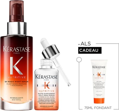 Kérastase Nutritive Duo + Cadeau - Nachtserum 90ml & Split Ends Serum 50ml + Conditioner 75ml cadeau - Voor Droog Haar