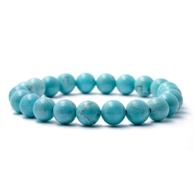 Bixorp Gems Turkoois Edelstenen Armband - Gepolijste Edelsteen Kralenarmband