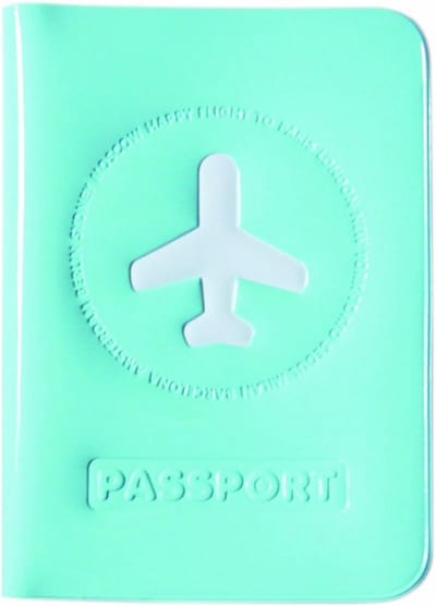 Minimalistische Paspoorthoes - Paspoort Houder met Kaarthouder - Blauw