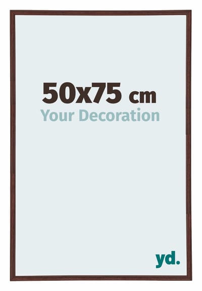 Your Decoration - Puzzellijst 50x75 cm - Bruin - Puzzellijst 500-1000 stukjes - Kunststof Fotolijst - Annecy