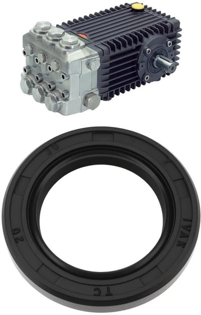 Oliekeerring 20x30x5mm - Slijtvast - Hittebestendig - Compatibel met Interpump - Verhindert olielekkage - Verlengt levensduur apparatuur - Afdichtring