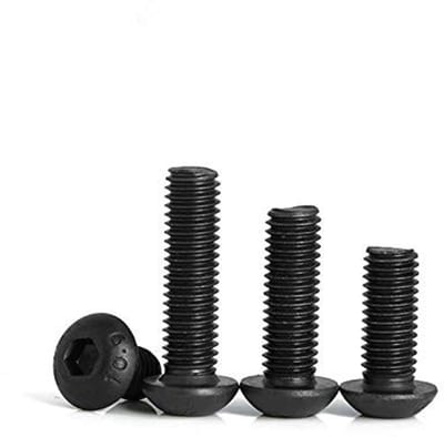 Dailygoods- Schroeven 20 Stuks - Inbusschroeven Bolkop - Koolstofstaal 10,9 - M4 x 20 mm - Corrosiebestendig - Hoogwaardige Afwerking - Inbusbouten
