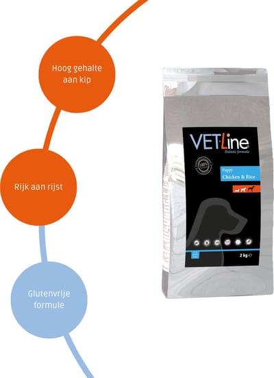 VET-Line - Kip & Rijst - Puppy - Honden (0-1 jaar) - Grote rassen - Droogvoer