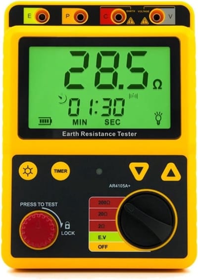 Aardingsweerstand tester - Isolatieweerstand meter - Elektrisch testen - Hoge nauwkeurigheid meting - Digitale display