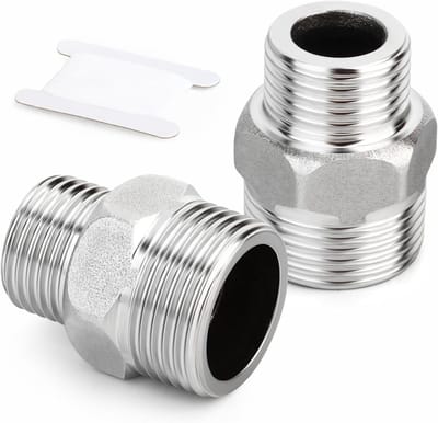 Roestvrijstalen buitendraad 3/4 inch AG x 1/2 inch AG voor leidingen, verbindingen en sanitair