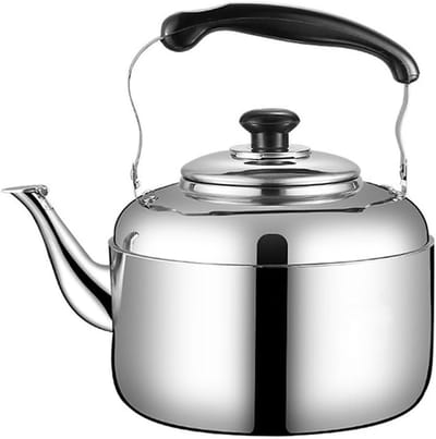 Fluitketel Roestvrijstaal - Waterkoker Inductie - Water Koken - Smart Whistle - 3 Maten Beschikbaar - Zilver