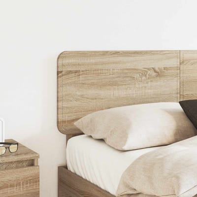 vidaXL - Hoofdbord - Sonoma - Eik - Bewerkt - hout