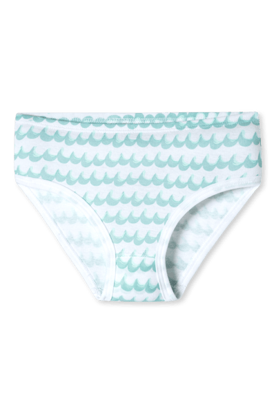 Slips, set van 3, golvend patroon, turquoise - Fine Rib 92