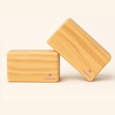 Massief houten yogablokken - Set van 2, milieuvriendelijk en veelzijdig
