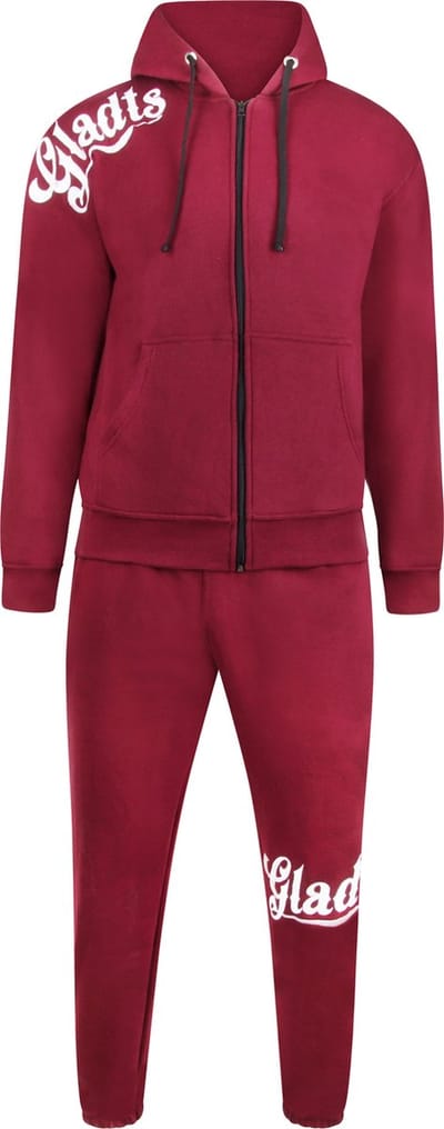 Gladts Joggingpak - Bordeaux rood - Trainingspak volwassenen maat M - Trainingspak heren - Joggingbroek heren - Joggingpak heren - Huispak heren - Huispak heren volwassenen - Joggingpak heren volwassenen - Joggingpak jongens