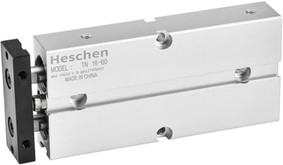 Dailygoods - Pneumatische luchtcilinder - Dubbelwerkend - Aluminium - 16mm - Slag 60mm - Met magneet - Geschikt voor diverse toepassingen