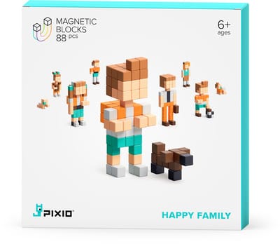 Pixio | Magnetische Blokken Story Series Happy Family 88 Stuks