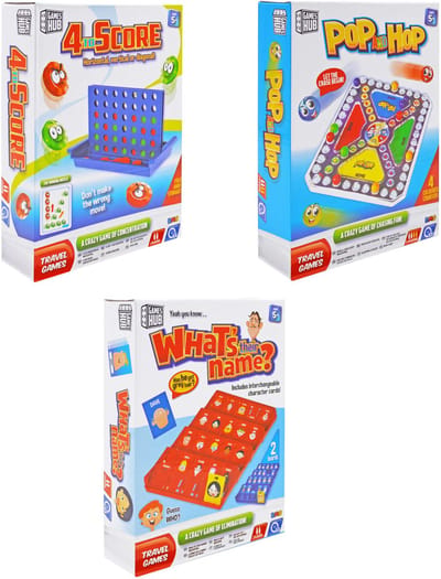 Reisspellen Set 4-delig – spellen voor Onderweg & Vakantie