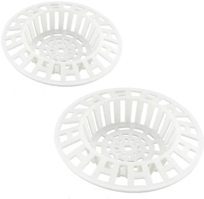Dailygoods- Afvoerfilter 2 Stuks - Gootsteen Zeef - Bad-/Doucheafvoerdeksel - Voorkomt Verstopping - Eenvoudige Installatie - Hoge Dichtheid Gaas - Gootsteenzeef