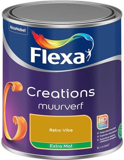 Flexa - Creations Muurverf Extra Mat - Retro Vibe - Mengverf - 1 L