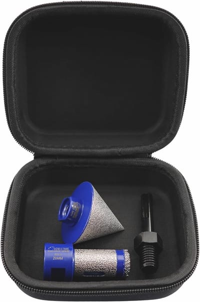 Diamantboor Frezen Bits - Afschuining Boren - Precisie Gat Boren - Vacuüm Gesoldeerd - 20mm M14 - Titanium
