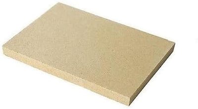 Vuurvaste steen - Isolatieplaat - Haard bekleden - Hoge dichtheid - 24x41cm - Grijs