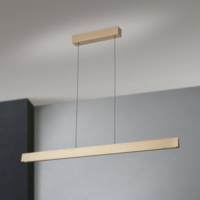 ORION Hanglamp Tara, goudkleurig, lengte 120 cm, aluminium/staal