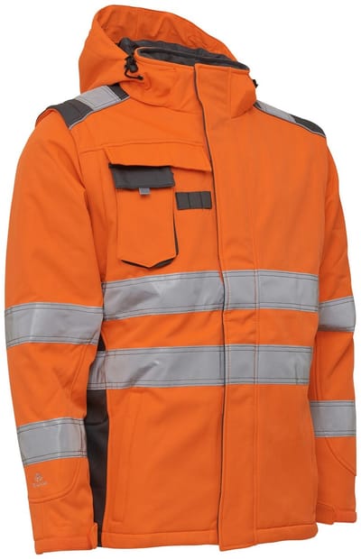 Elka 116514R Visible Xtreme Winter Softshell Werkjas - EN ISO 20471 - Maat: S