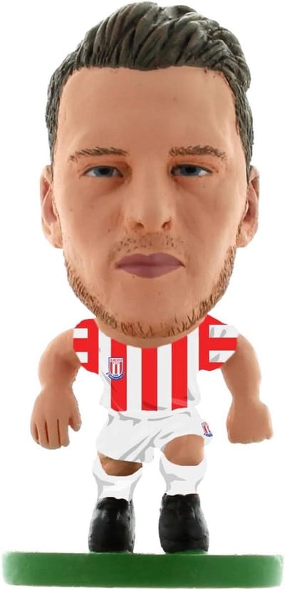 Voetbal Figuur - Speler Minifiguur - Verzamelen - Handgemaakte Miniaturen - 5.1 cm - Stoke Thuis