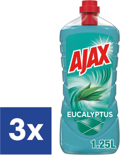 Ajax Eucalyptus Allesreiniger - 3 x 1.25 l