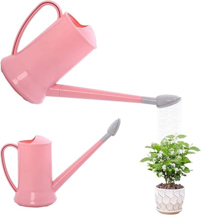 Lichte 2 L Waterkan met Lange Spout en Afneembare Sprinkler voor Binnen en Buiten, Ideaal voor Tuin, Bloemen en Bonsai Planten