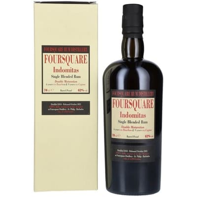 Foursquare rum Foursquare 15 Years Old INDOMITAS Single Blended Rum 62% Vol. 0,7l in geschenkverpakking