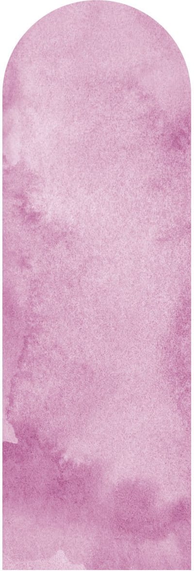 Voorgelijmd vliesbehang met gigantische muurschilderingen - ROZEN WATERCOLOR BOOG - 90x30cm