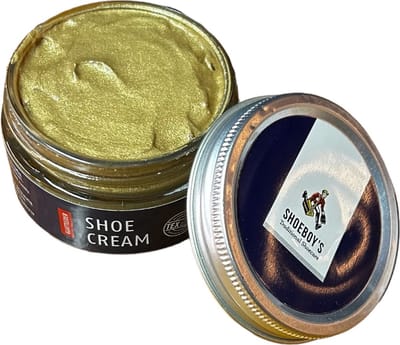 Shoeboy's Shoe cream pot - Schoencreme voor hoogwaardige soorten gladleer - 50ml - (061) Goud