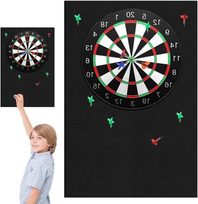 Dartbord Wandbeschermer van Vilt, Zelfklevende Dartbordrand, Wandbescherming voor Dartborden, Hardboard Bescherming voor Muren en Dartbord Accessoires