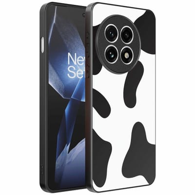 Geschikt voor OnePlus 13R Telefoonhoesje met Koeienvlekken Opdruk - TPU Backcover Case With Cow Patches Design - Smartphonica geschikt voor OnePlus 13R