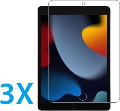 Screen protector Geschikt voor: Apple iPad 10.2 inch (2019/2020/2021) Tablet Screenprotector 3x - glas - bescherm - beschermglas - ZT Accessoires