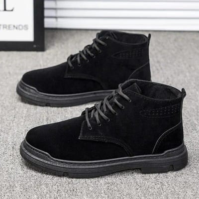 Heren Klassieke Vintage Laarzen Trend Outdoor High Top Mode Britse Korte Laarzen Reizen Bergbeklimmen Casual Schoenen 41