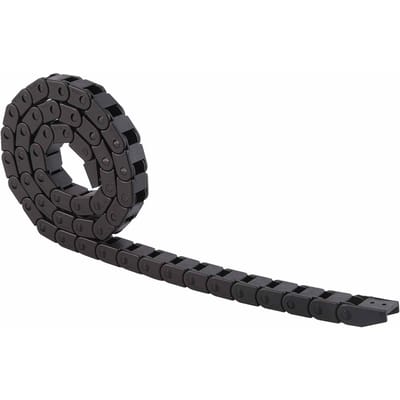 2 Pièces Chaîne Porte-Câbles en Nylon R28 Support de Fil Longueur 1000mm Charge Lourde Noir pour Imprimante 3D Machine CNC