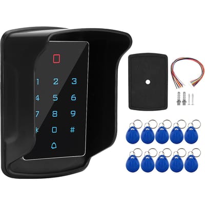 T12 Toetsenbord Toegangscontrole Machine met Waterdichte Afdekking en 10 stuks Kaarttags