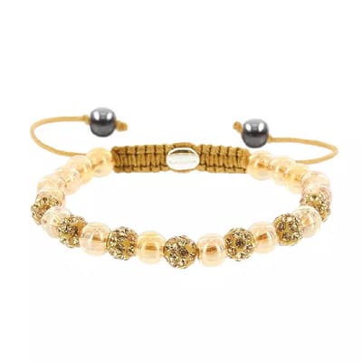 Karma Armband Spiral Royal Gold Crystal