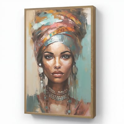 Wandlamp 60x90 cm - Oplaadbaar - Vrouw - Kunst - Sieraden - Portret - Wandlampen binnen woonkamer - Slaapkamer lamp - Decoratieve nachtlamp - Vloerlamp draadloos