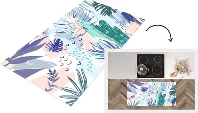 Keukenloper - Loper keuken - Zomer - Bladeren - Tropisch - 120x60 cm - Keukenloper vinyl