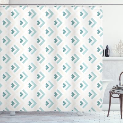 New Bed, Retro Minimalistische Pijlen, Douchegordijn Badkamer Decor Set met Haakjes, 180 cm B 200 cm L
