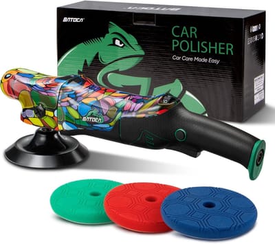 SnelShoppen - BATOCA P2 Polisher Auto 1000W Hoog Koppel - 150mm Professionele Rotopolisher voor Lakcorrectie - Laag Vibration & 8m Afneembare Kabel, 6